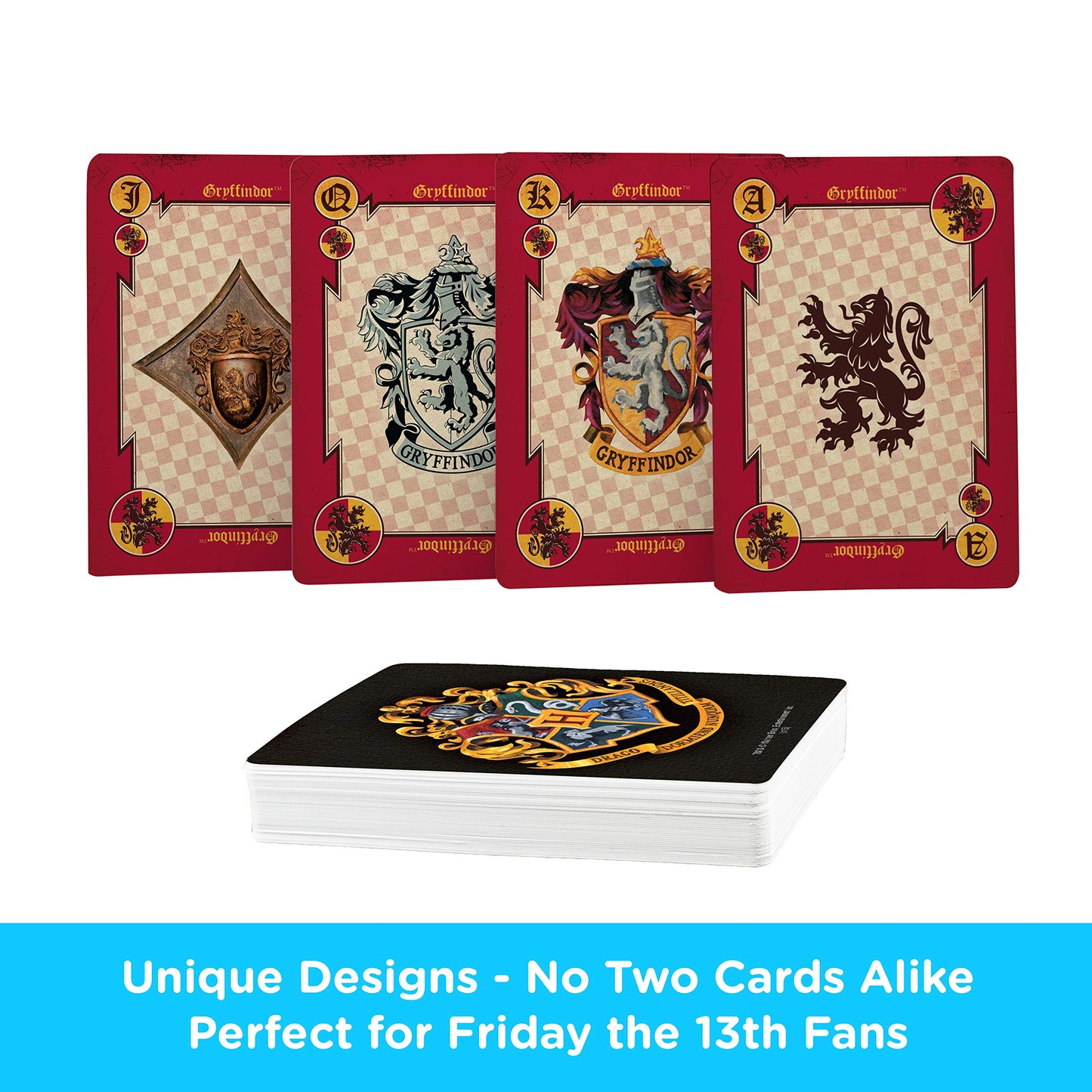 Aquarius Harry Potter Playing Cards - House Crests Themed Deck Of Cards For Your Favorite Card Games - Officially Licensed Harry