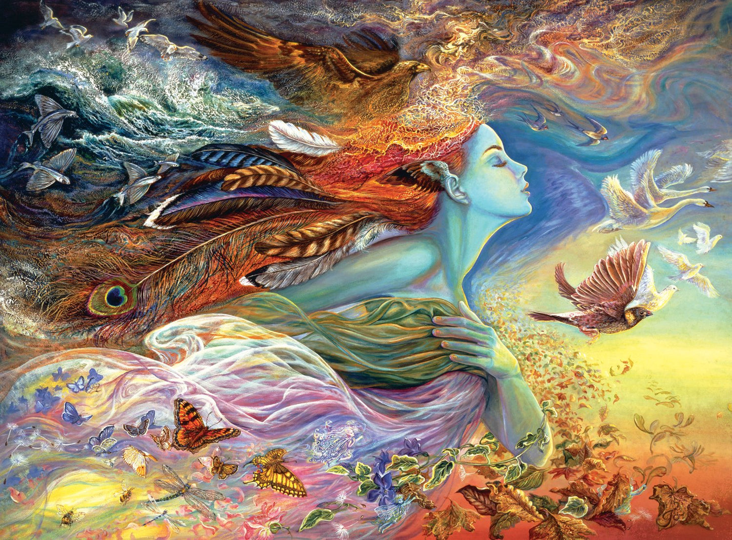 Buffalo Games - Josephine Wall - Spirit Of Flight - Glitter Edition - 1000 Piece Jigsaw Puzzle