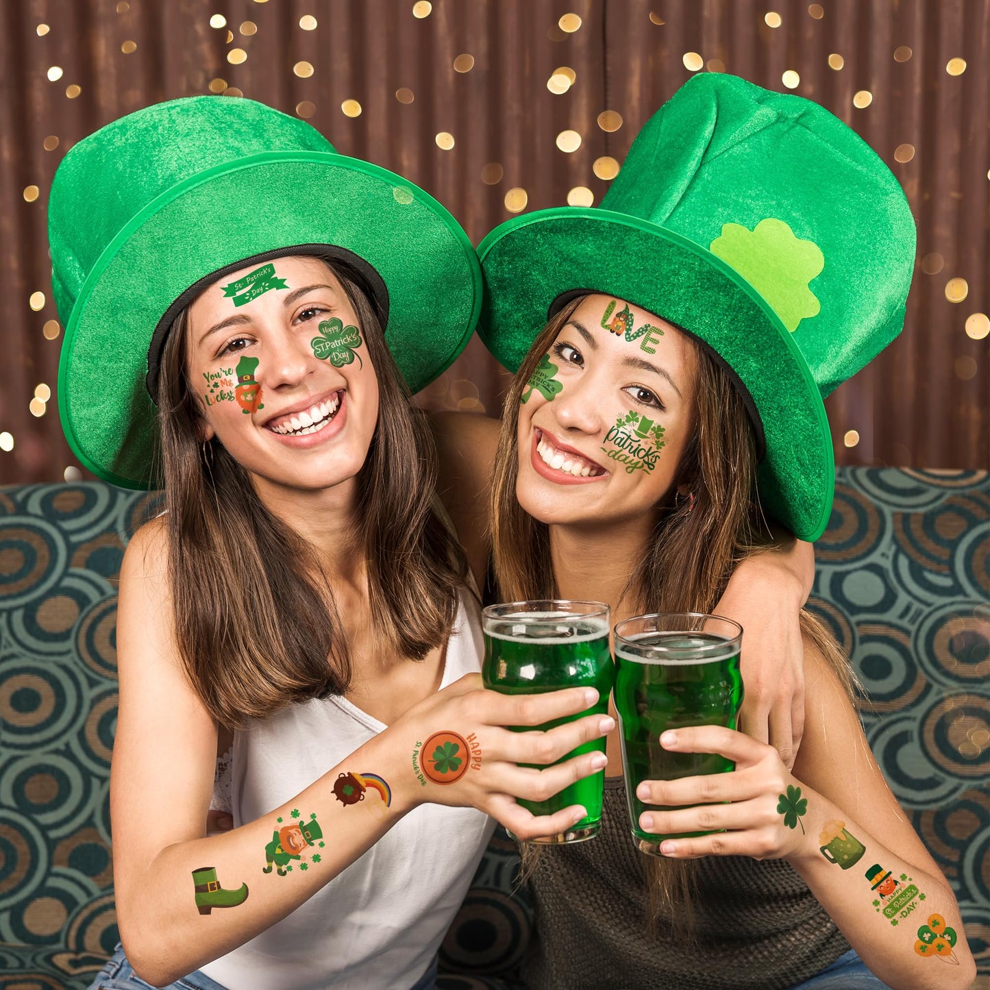 Mddruiqi 80 Pieces St Patrick'S Day Tattoos For Kids Over 3 Years Old
