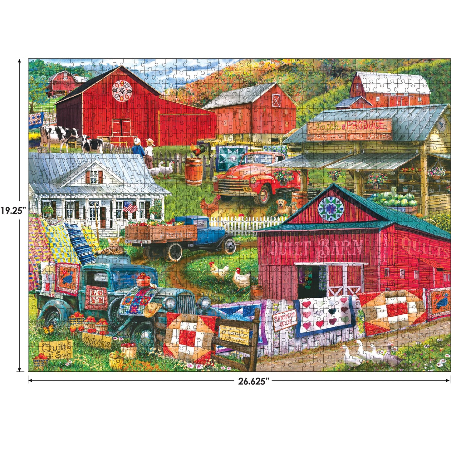RoseArt 1000 Piece Jigsaw Puzzle - Kodak Premium Country Compilation - Multi-colored Cardboard Model 8700ZZCU
