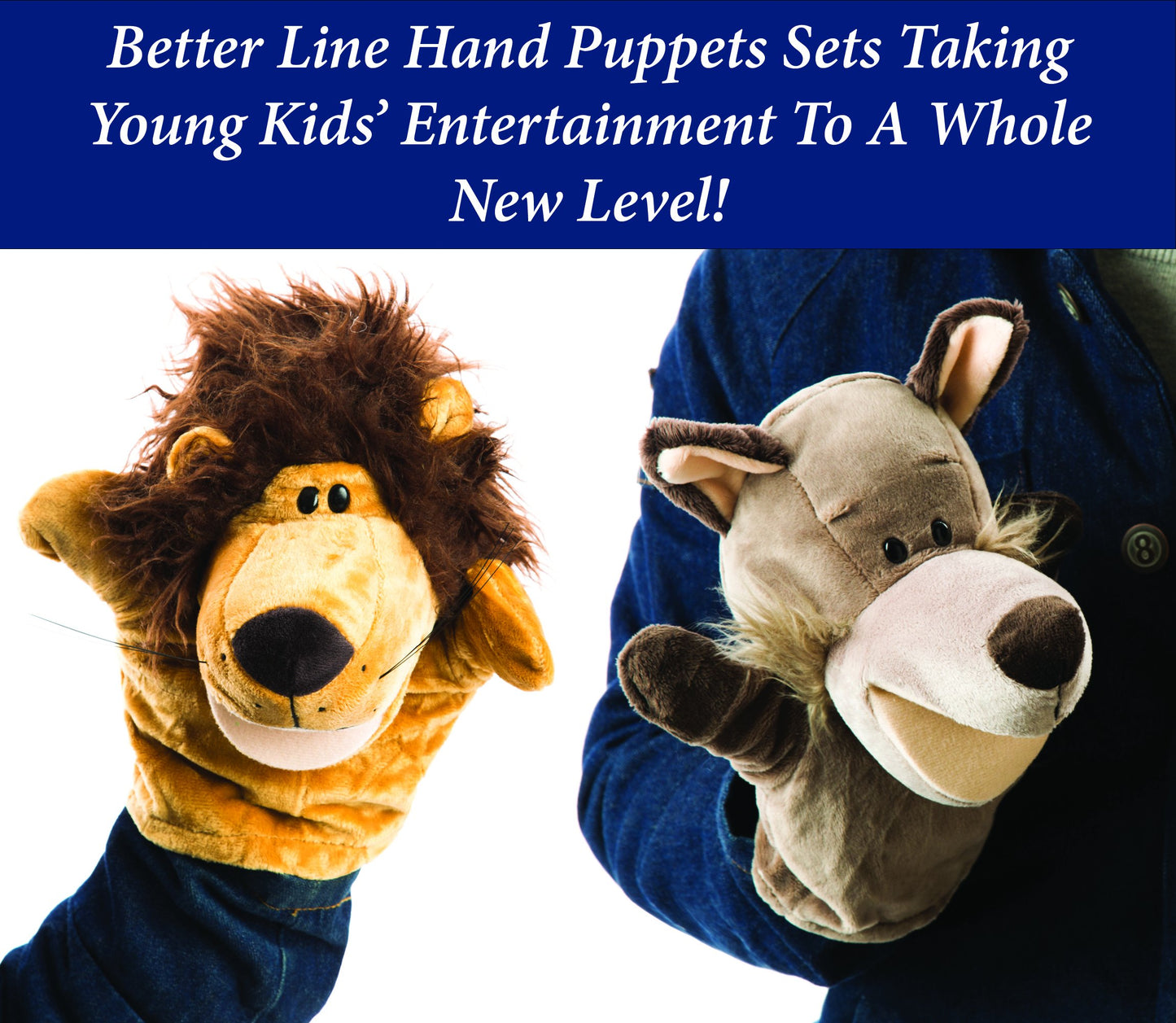 Animal Hand Puppets Set For Kids & Adults - 12.5'' Premium Quality Soft Plush Toys With Movable Mouths - Perfect For Storytellin