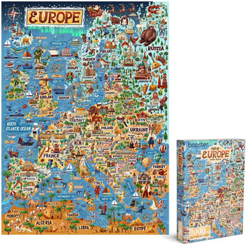 Jigsaw Puzzles For Adults 1000 Piece Map Of Europe Puzzle - European Jigsaw 1000 Piece Jigsaw Puzzles For Adults And Kids - Geog