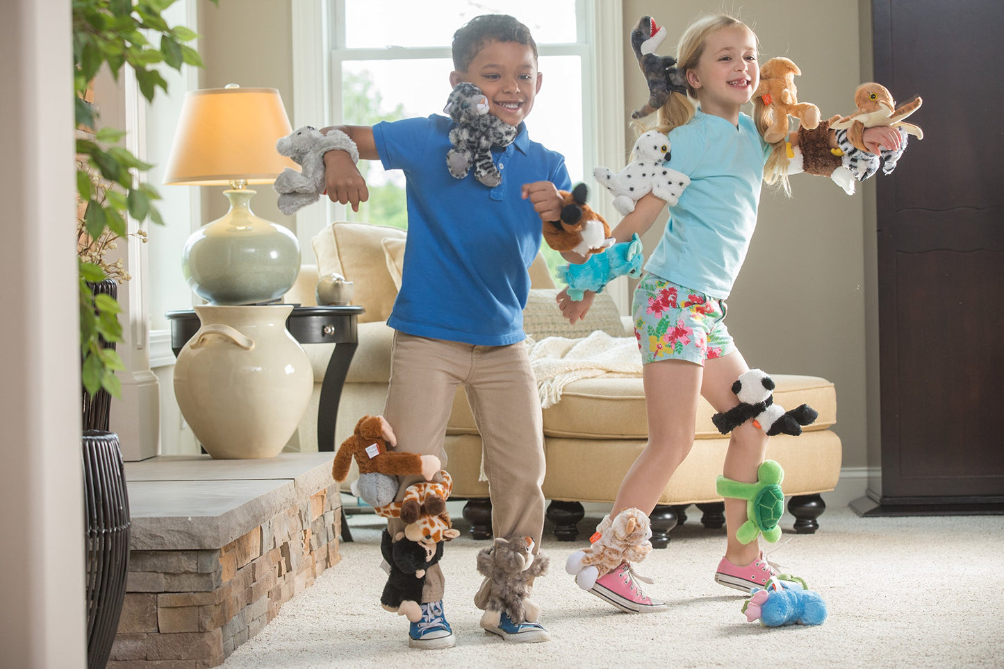 Wild Republic Huggers, Brown Bat Plush Toy, Slap Bracelet Stuffed Animal, Kids Toys, 8 Inches