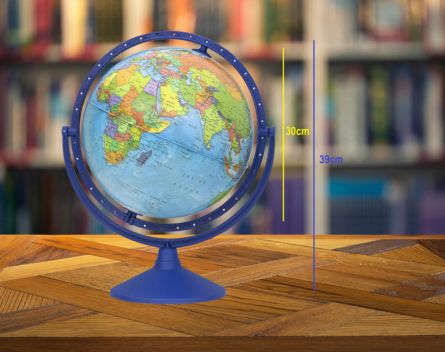 Exerz 30Cm Educational World Globe All Direction 360 Rotating - Diameter 30Cm