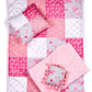 Dreamworld Collections - Quilt - 4 Piece 18 Inch Doll Bedding Set - Fits 18 Inch Dolls (Dolls Not Included)