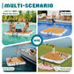 Specraft 7  7FT Inflatable Floating Dock, Non-Slip EVA Air Dock Platform loating Island Raft with Rope Ladder for Pool Lake Beac