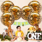 Big, Tiger Balloons For Birthday Party - 22 Inch, Pack Of 6 | Tiger Stripe Balloons For Tiger Party Decorations | Tiger Print Balloons | Tiger Decorations For Party | Tiger Birthday Decorations