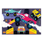 Mudpuppy Monster Trucks - 100 Piece Glow In The Dark Puzzle With Colorful Scene Of Cars And Trucks And Hidden Puzzle Details In
