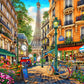 Springbok'S 1000 Piece Jigsaw Puzzle Paris Afternoon - Made In Usa