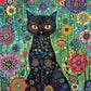Cross & Glory - Petals And The Midnight Cat - 1000 Piece Jigsaw Puzzle For Adults | Satin-Finish | Vibrant Garden & Cat Theme | Challenging & Artistic Puzzle Game