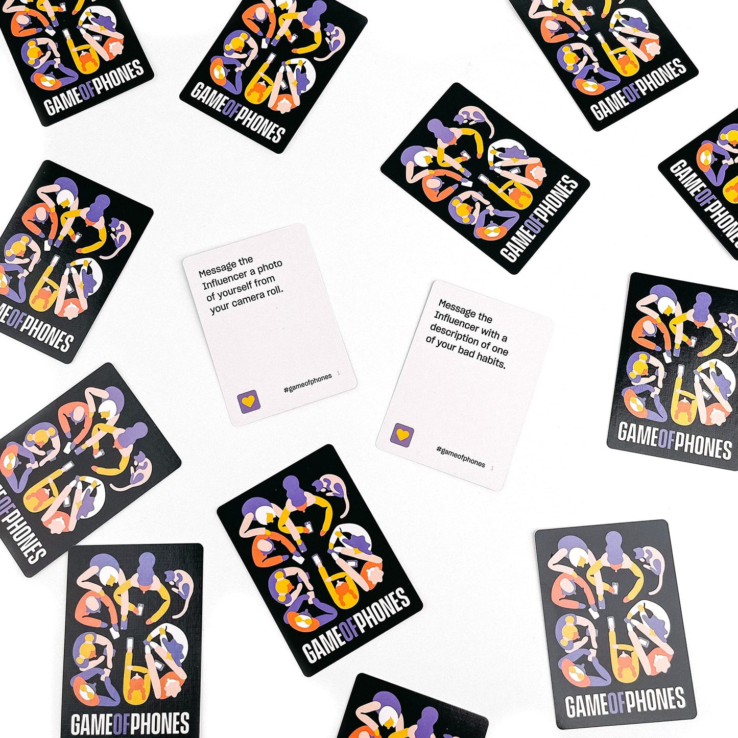 SolidRoots Game of Phones Card Game - Bright Plastic, Model BGZ110824, Fun Sharing Game for All Ages