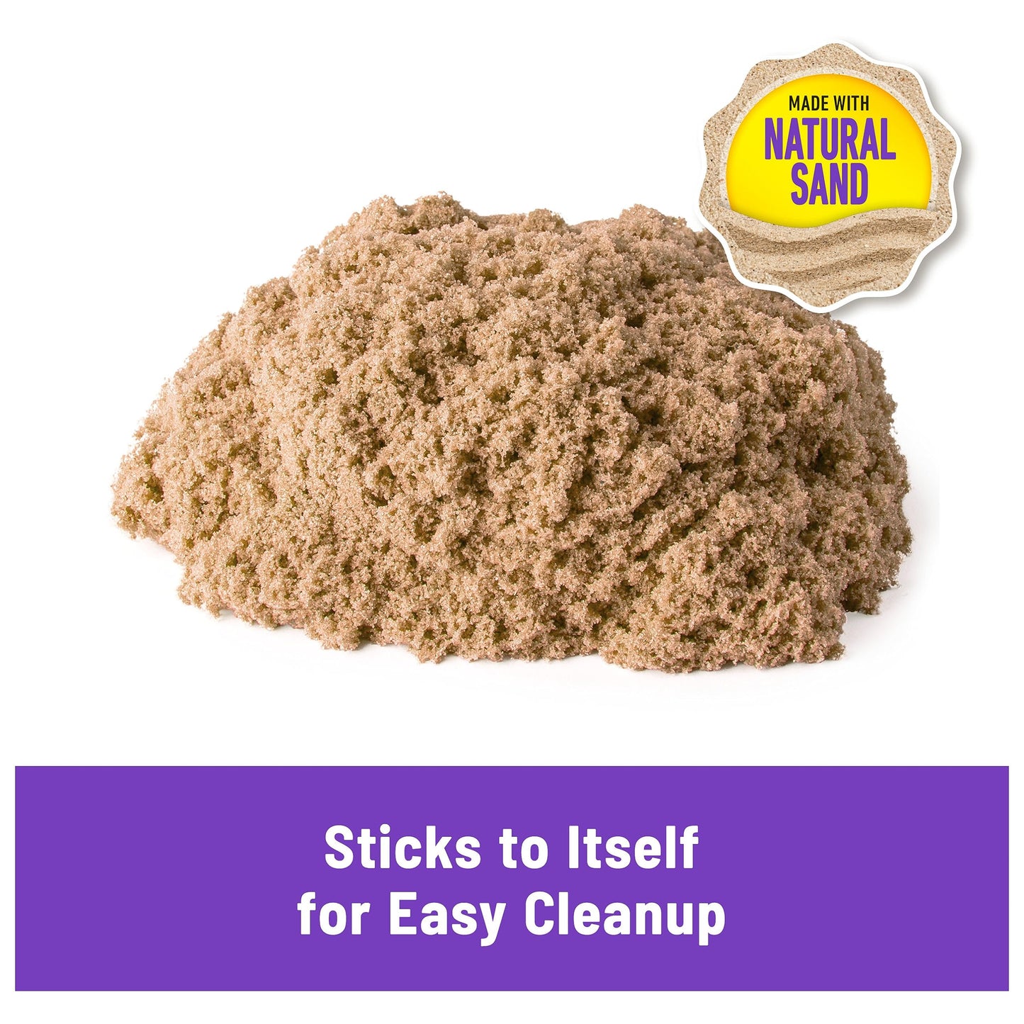 Kinetic Sand 11lb Natural Brown Play Sand for Arts and Crafts, Sandbox - Sensory Toy for Kids Ages 3+ (Model 6060996)
