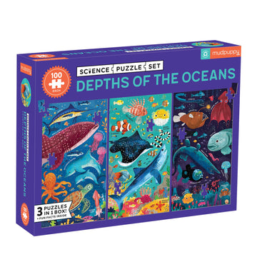 Mudpuppy Depths of The Oceans Science Puzzle Set