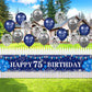 Rumia Blue 75Th Birthday Decorations For Men Women, Navy Blue Silver Happy 75Th Birthday Yard Banner, Blue 75Th Birthday Balloons For 75Th Birthday Anniversary Party Decorations Supplies (A9143)