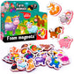 Little World Large Set Of 25 Foam Fridge Magnets For Toddlers 1-3 - Refrigerator Magnets For Kids - Baby Magnets For Refrigerato