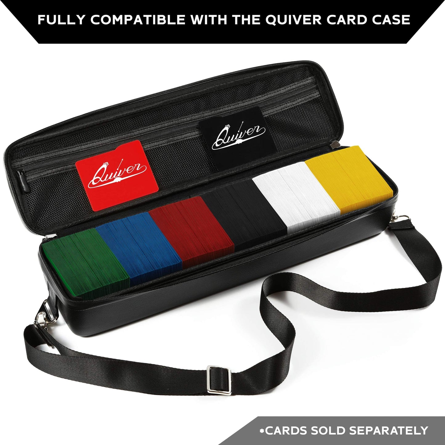 Quiver Time 200 Artemis Standard Size Black Card Sleeves fits Magic: The Gathering Cards - Single Matte TCG Card Protectors Deck Sleeves for Cards for Double Sleeving (66x93mm)