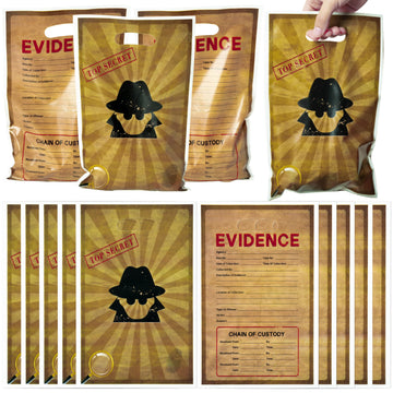 50Pcs Top Secret Spy Party Favor Bags Secret Agent Sweet Goody Candy Treat Bag Escape Room Party Decorations Mystery Spy Theme P