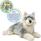 TigerHart 14 Inch Plush Dog - Whitaker The Wolf, White Polyester Stuffed Animal, Model 850000897878