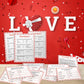 Xenseou Valentine's Day Family Feud Game - Fun Trivia Party Game for Groups - Paper Material - QRJ-FF01