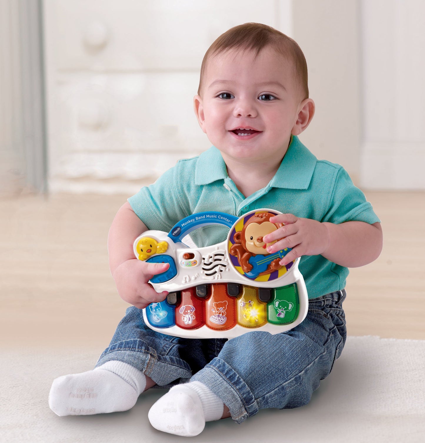 VTech Monkey Band Music Center, Multi-colored, 8