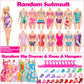 50 Pcs Doll Clothes And Accessories, 5 Wedding Gowns 5 Fashion Dresses 4 Slip Dresses 3 Tops 3 Pants 3 Bikini Swimsuits 20 Shoes