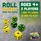 Big Discoveries Trash Dice Game - Fast-Paced 2-Player Dice Game, Plastic, White, Model 6003, Ideal for Travel and Game Nights