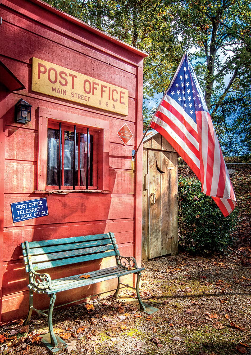 Buffalo Games - Celebrate Life Gallery - Old Timey Post Office - 500 Piece Jigsaw Puzzle For Adults Challenging Puzzle Perfect F