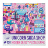Foothill Toy Co. Childrens Jigsaw Puzzle | Unique Unicorn Art | Educational Gift For Kids 3-8, Unicorn Soda Shop - 100 Piece