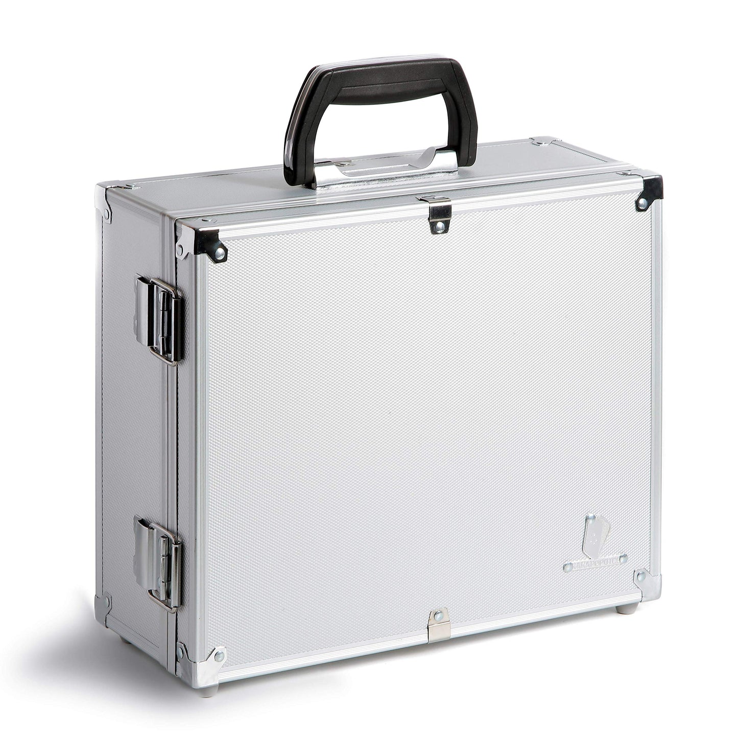 KakapopoTCG Lockable Storage Case for TCG Cards - Silver Plastic Deck Box for MTG, Yu-Gi-Oh, EDH, Commander, and More