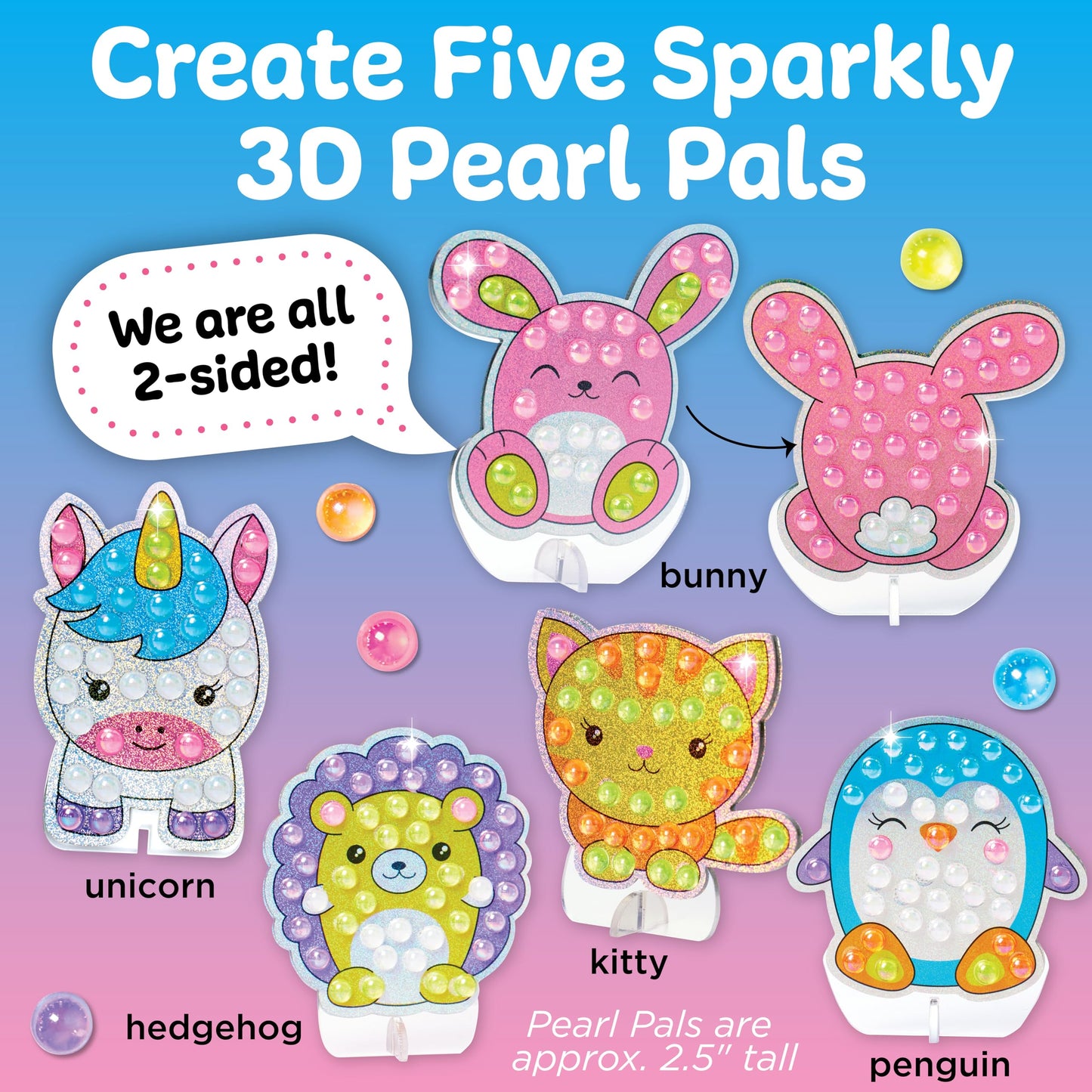 Creativity for Kids Bubble Gem Art: Pearl Pals, Disco Party Craft Kits, Arts and Crafts for Kids, Kids Toys and Unicorn Gifts fo