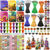 Govetom 24Pack Halloween Party Favor for Kids, Halloween Stationery Set with Goody Treat Bags, Halloween Bulk Toy for Class, Sp