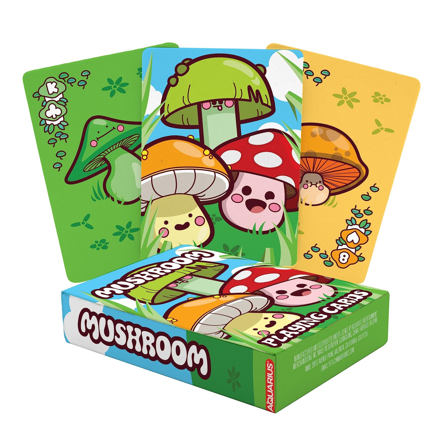 Aquarius Mushroom Playing Cards -Mushroom Themed Deck Of Cards For Your Favorite Card Games - Officially Licensed Merchandise & Collectibles 2.5 X 3.5