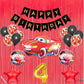 4th Car Theme Happy Birthday Banner Decoration Black for 4 year Old Baby Boys Girls Kids 5 Pc Lightning Macqueen Theme 10 Pc Con