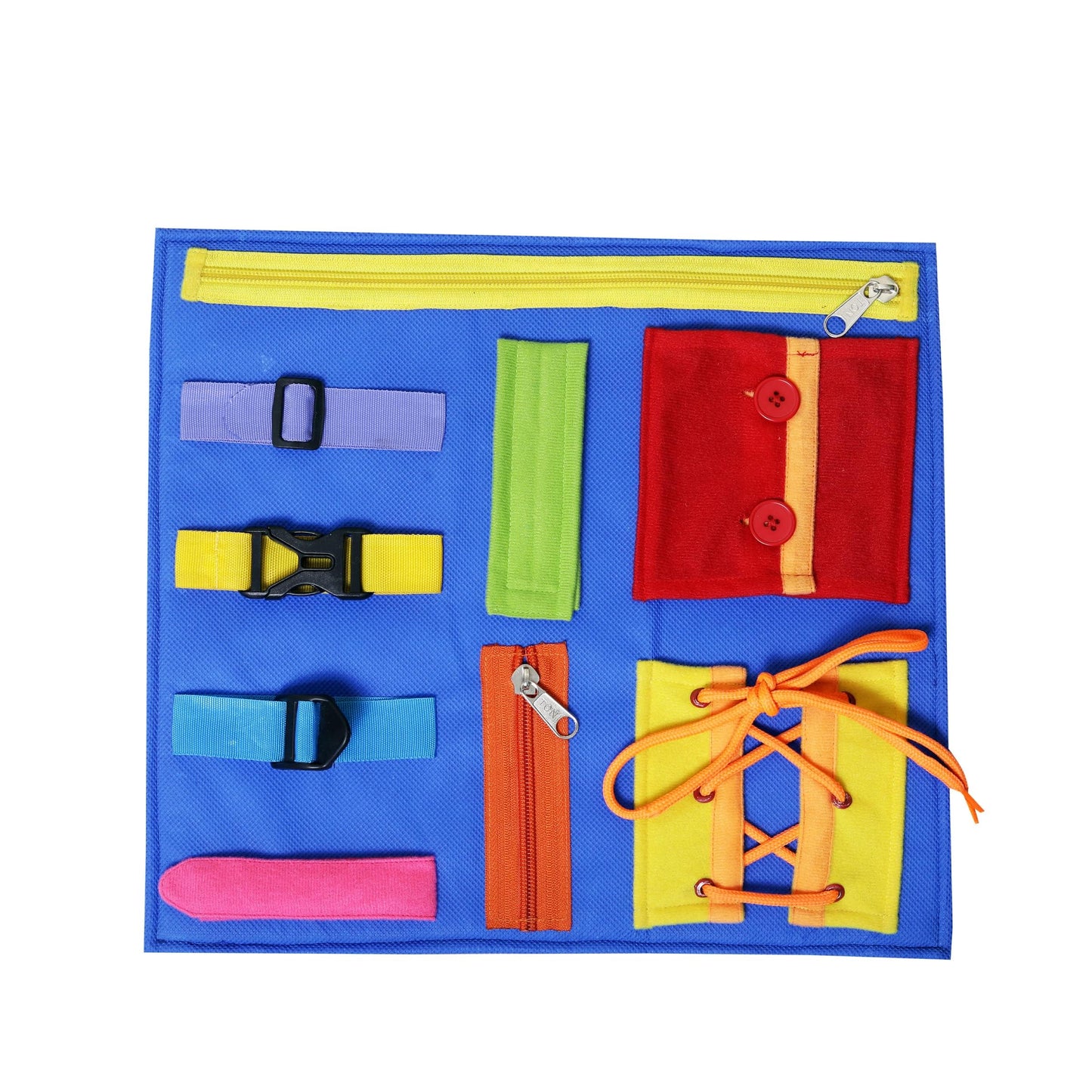 Toodles Learnings Fine Motor Skills Toy With Zippers & Buckles Develop Fine For KidS Skill Development Learning Bag With Buckle
