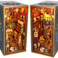 Lycidae Book Nook Kit For Adults, Diy Dollhouse Booknook, 3D Wooden Puzzle, Diy Miniature Dollhouse Kit With Led Light For Adult