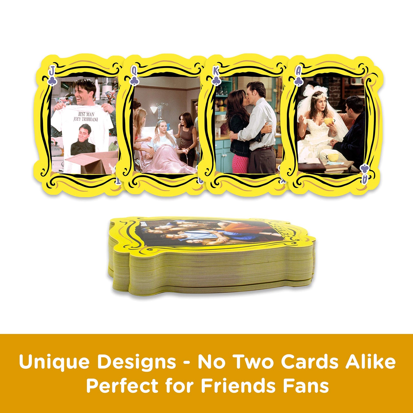 Aquarius Friends Playing Cards - Friends Shaped Deck Of Cards For Your Favorite Card Games - Officially Licensed Friends Tv Show Merchandise & Collectibles