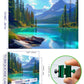 Blueforest - Turquoise Lake Landscape - 500 Piece Jigsaw Puzzle for mature-themeds Challenging Puzzle Picture Perfect for Game Nights  Kids  Teens  mature-themed  Family - Finished Puzzle Size is 21 x 15 inch