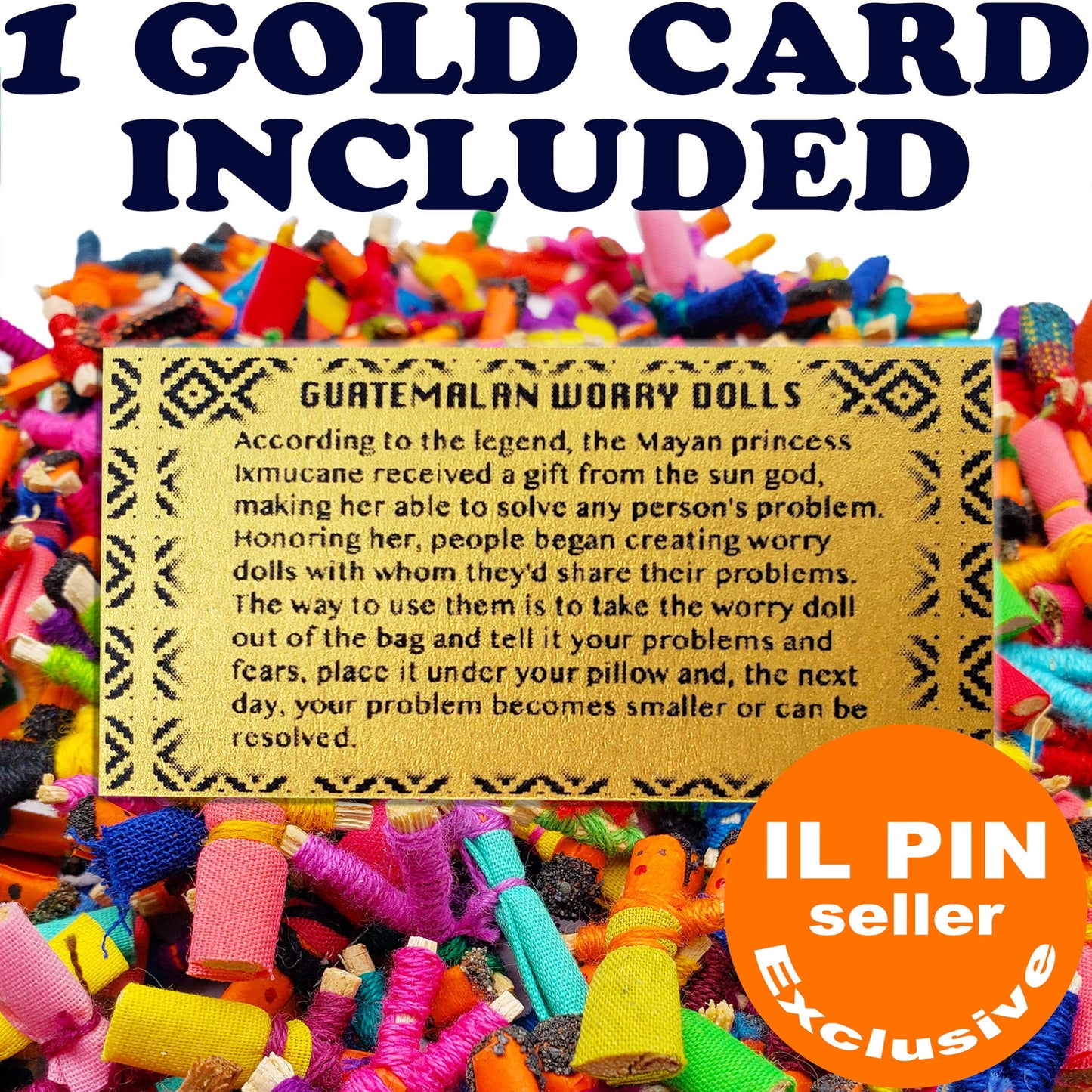 52 150 Worry Dolls In Bulk From Guatemala - Girls And Boys - Worry Doll - Guatemalan Dolls - Mayan - Trouble - Anxiety - People