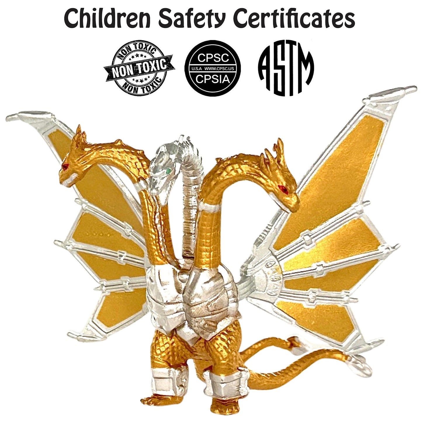 Twcare Exclusive Set Of 6 Godzilla Vs Kong Toys Movable Joint Action Figures, King Of The Monster Dinosaur Ghidorah Skull Crawler Mecha Mechagodzilla Cake Toppers Pack