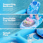 Sloosh Pool Float Lounger for Adults, Large Blue Vinyl 2-in-1 with Cup Holders & Adjustable Backrest, Model 40858