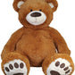 Anico 59' Tall (5 Foot) Giant Plush Bear, Stuffed Animal, Medium Brown Teddy Bear With Smiling Face. Premium Stuffed Toy Teddy Bear, Perfect For Girlfriend, Kids, Valentine'S Day, Christmas!