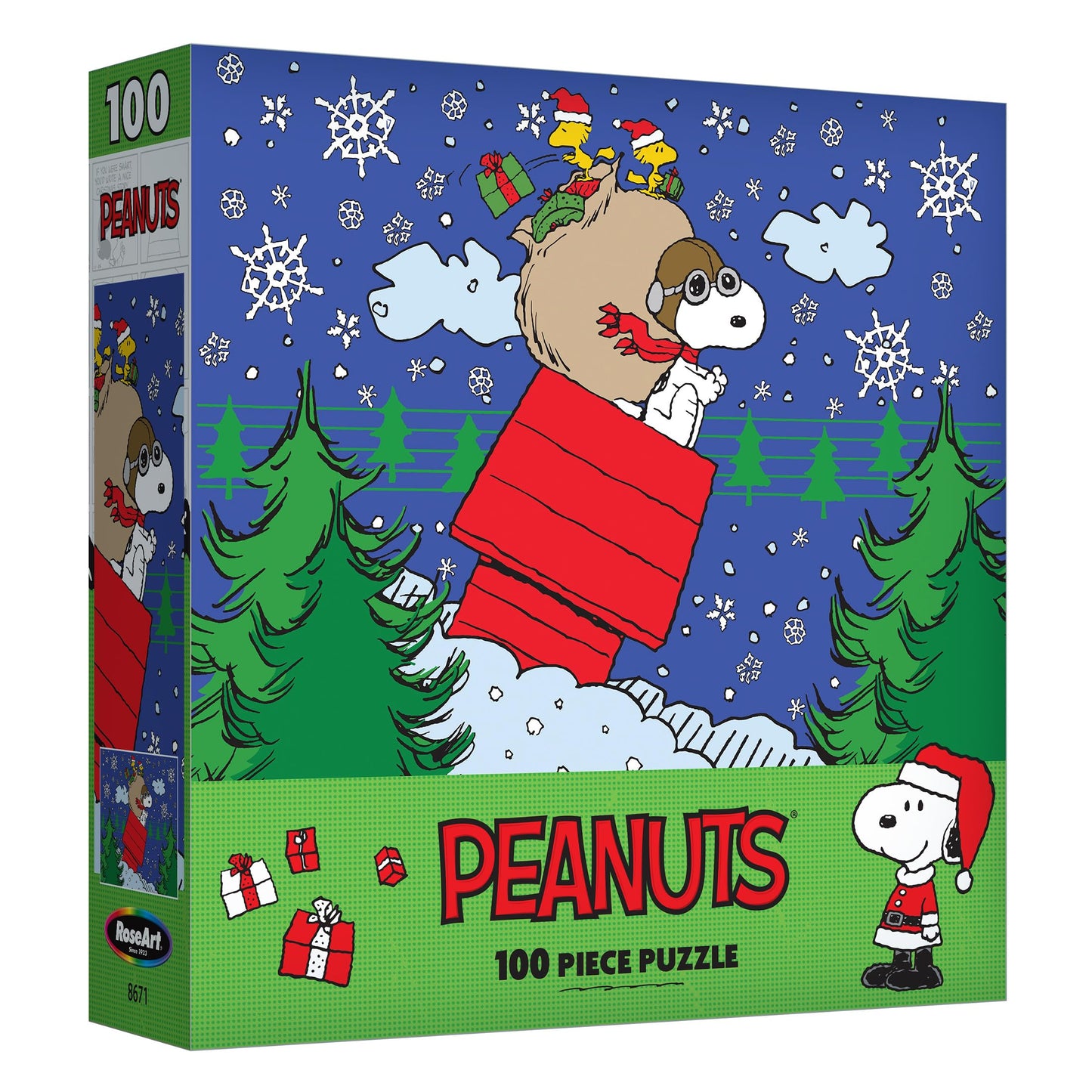 Roseart - Peanuts - Snoopy'S Christmas Delivery - 100 Piece Jigsaw Puzzle For Kids And Adults