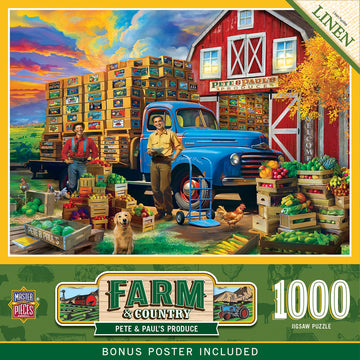 Masterpieces 1000 Piece Jigsaw Puzzle For Adults And Family - Pete & Paul'S Produce - 19.25''X26.75''