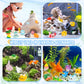20pcs Ocean Mini Resin Animals 20 Styles Tiny Sea Resin Animals Figurines Miniature Little Small Plastic Animal Figures Bulk for