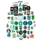 Conquest Journals Harry Potter Slytherin Vinyl Stickers, Unique Stickers Including Holograms, Waterproof And Uv Resistant, Great For All Your Gadgets, Potterfy All The Things (120 Pack Variety Bundle)