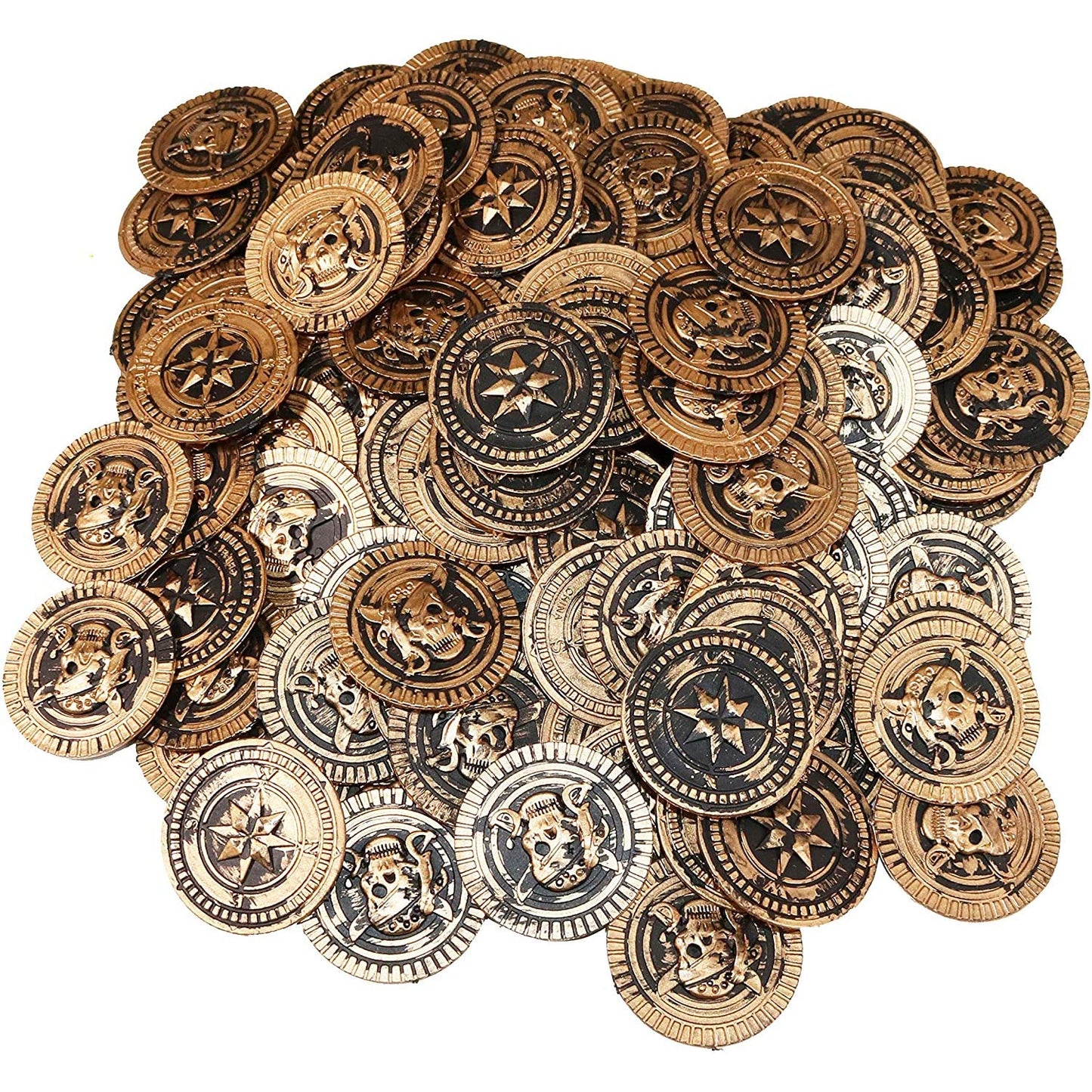The Dreidel Company St. Patrick'S Plastic Pirate Coins, Educational & Classroom Learning Activities Party Favor (50-Pack)