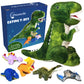 Dreamsbe Dinosaur Stuffed Animal T-Rex And 5 Little Dinos For Boys & Girls - Plush Stuffie With Zippered Pocket Eating Dinosaurs Gift Ages 3 4 6 7 8 9 Years