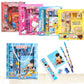 6pcs Cute Cartoon Stationery Set  Includes Pencil, scale, eraser  Return Gifts Birthday Party for kids  Best Birthday Return 