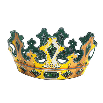 Liontouch - Kingmaker Crown | for Kids Aged 3+ Years - Size Adjustable | Medieval Pretend Play Toy for Boys in Durable Foam | Ro
