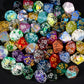 HDdais 10 Pack of D% Dice Random Color D00 Polyhedral Dice Set, 10 Sided D&D Dice for DND RPG MTG Table Games Dungeons and Drago